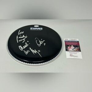 Girlschool‎ signed Evans Drumhead JSA COA